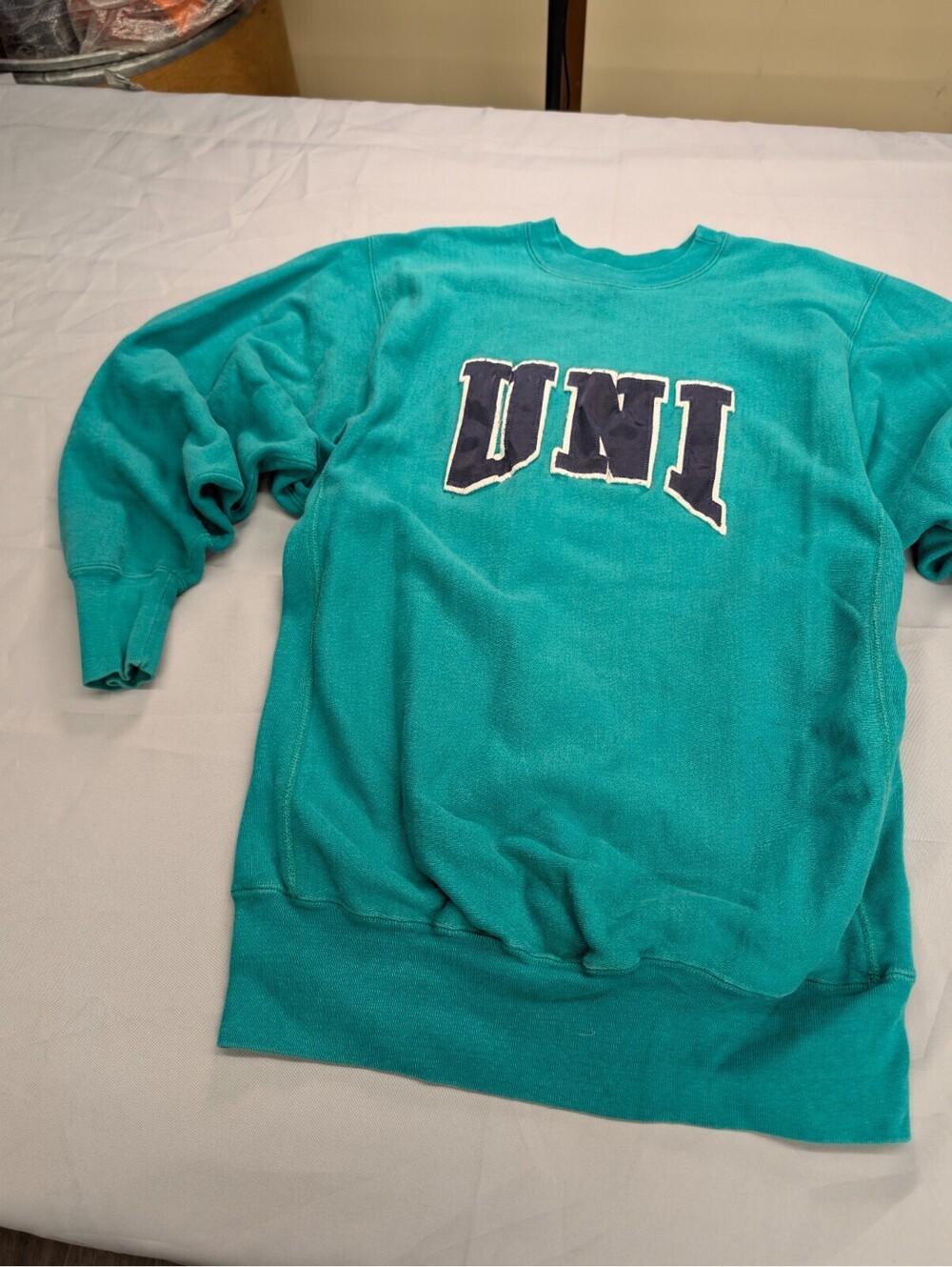 Champion Reverse Weave UNI Sweatshirt Mens XXL Teal Made USA